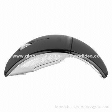 Wireless Foldable Mouse, 1,600dpi Resolution with High-speed Optical Engine